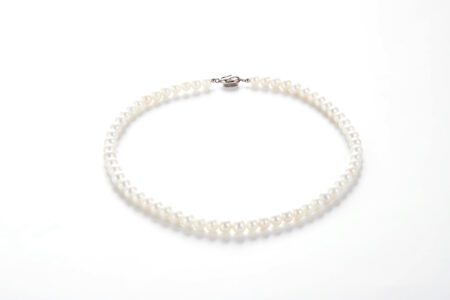 Graceful Aura Necklace - Delicate Freshwater Pearls with 925 Sterling Silver Clasp A Necklace of Gentle Radiance