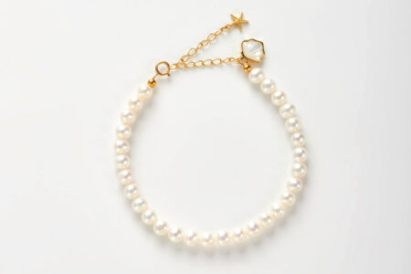 Ocean Whisper Bracelet — Natural Freshwater Pearls in S925 Sterling Silver with 18K Gold Plating