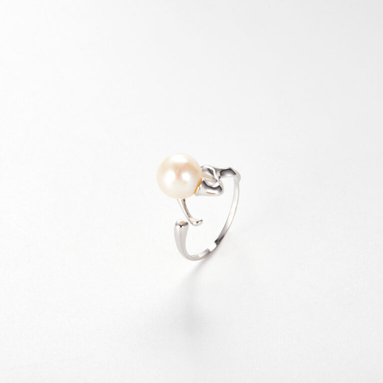 Pearl Branch Ring - Adjustable Freshwater Pearl (Gold / Silver)